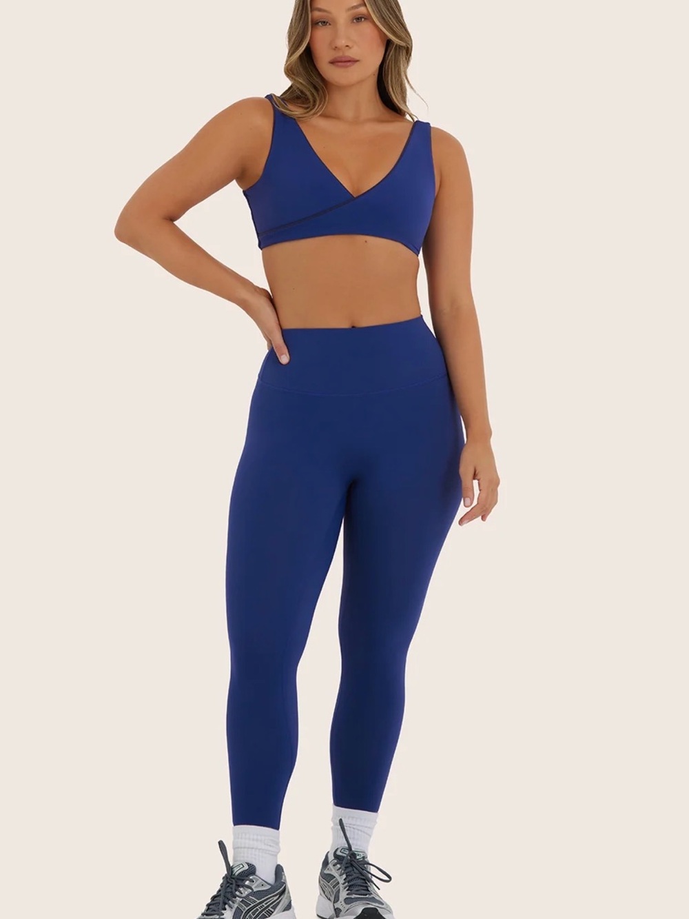 SET Active Deep Blue High-Waist Leggings